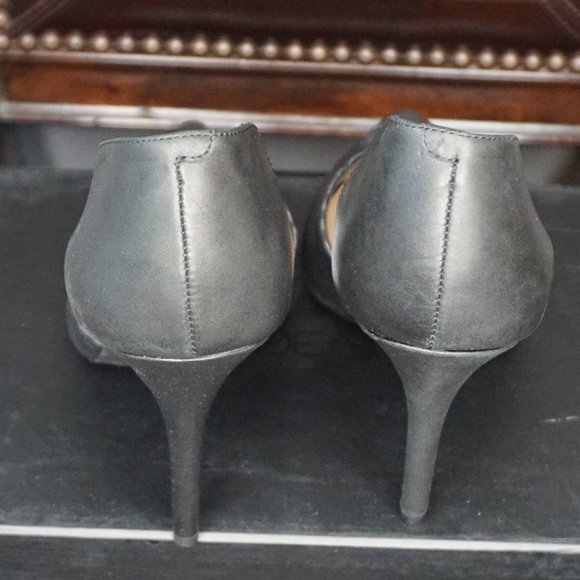 Joe's Jeans Hero Black Leather Stiletto Pointed High Heels NWT - Picture 8 of 9